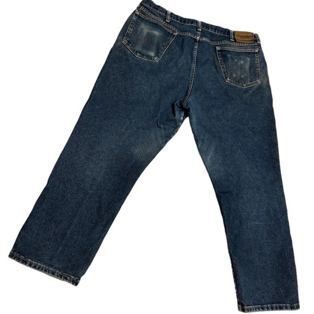 Men’s classic old school Wrangler Rugged Wear jeans naturally distressed 40 x 27